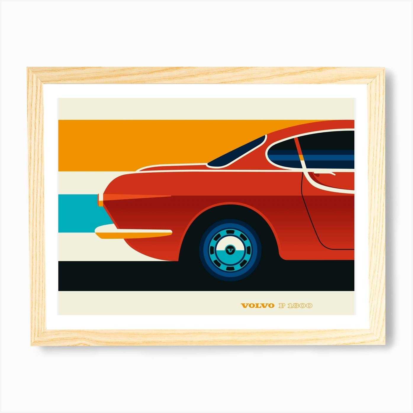 Volvo P1800 Coupe ART POSTER A3 size